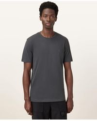 AllSaints - Brace Brushed Cotton Crew Neck T-Shirt,, Radio - Lyst