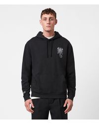 all saints hoodie black