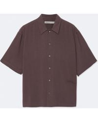 AllSaints - Archer Oversized Viscose Shirt - Lyst