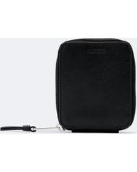 AllSaints - Clymer Zip-Up Leather Wallet - Lyst