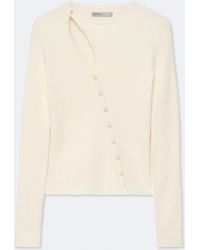 AllSaints - Cruz Asymmetric Button-Front Cardigan - Lyst