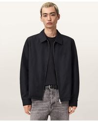 AllSaints - Trey Ramskull Pointed Collar Jacket - Lyst