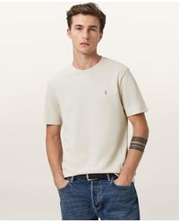 AllSaints - Brace Brushed Cotton Crew Neck T-Shirt - Lyst