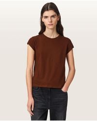 AllSaints - Anna Crew Neck Short Sleeve T-Shirt - Lyst