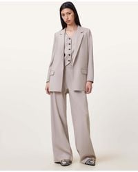 AllSaints - Aleida Lightweight Tri Blazer - Lyst