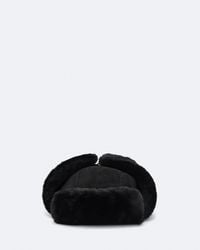 AllSaints - Jesse Shearling Hat - Lyst