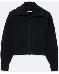 AllSaints - Caron Cropped Merino Wool Cardigan - Lyst
