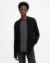 AllSaints - Mode Merino Open Cardigan - Lyst