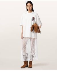 AllSaints - Arran Lace Ankle Length Skirt - Lyst