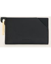 AllSaints - Hex Leather Cardholder - Lyst