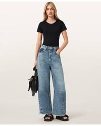AllSaints - Payton Barrel Leg Jeans - Lyst