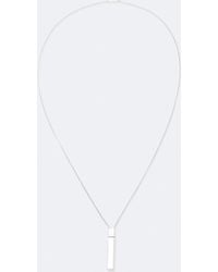 AllSaints - Marlo Box Pendant Long Necklace - Lyst