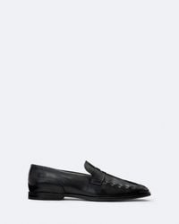 AllSaints - Jules Hand-Stitched Leather Loafers - Lyst