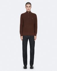 AllSaints - Aspen Funnel Neck Ramskull Jumper - Lyst