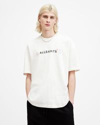 AllSaints - Nevada Oversized Logo Crew Neck T-shirt, - Lyst