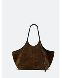 AllSaints - Siloh Oversized Suede Tote Bag - Lyst