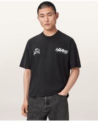 AllSaints - Chromium Short Sleeve Graphic T-Shirt - Lyst