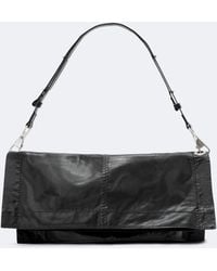 AllSaints - Lutece Fold Leather Shoulder Bag - Lyst