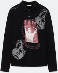 AllSaints - Dreams Long-Sleeve Polo Shirt - Lyst