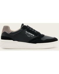 AllSaints - Regan Leather Low Top Sneakers - Lyst