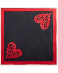 AllSaints - Marley Silk Square Scarf - Lyst