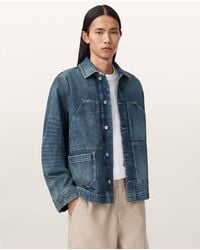 AllSaints - Mukesh Denim Jacket - Lyst