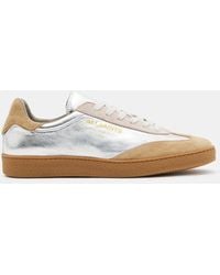 AllSaints - Thelma Suede Low Top Trainers - Lyst