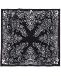 AllSaints - Avalon Printed Square Silk Scarf - Lyst