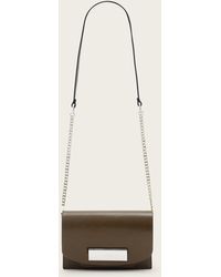AllSaints - Etta Leather Clutch - Lyst