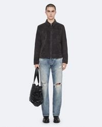 AllSaints - Rhone Suede Jacket - Lyst