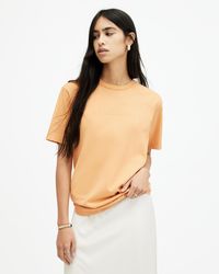 AllSaints - Pippa Oversized Boyfriend T-shirt - Lyst