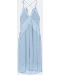 AllSaints - Fawn Viscose Midi Slip Dress - Lyst