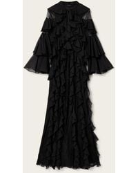 AllSaints - Main: 100% Polyamide Ambi Lace Maxi Dress, /Us 2 - Lyst