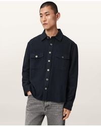 AllSaints - Haiku Long Sleeve Button Up Shirt - Lyst