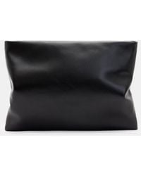 AllSaints - Bettina Leather Clutch Bag - Lyst