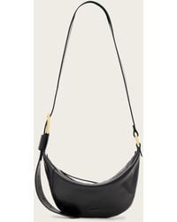 AllSaints - Luna Slouchy Leather Crossbody Bag - Lyst