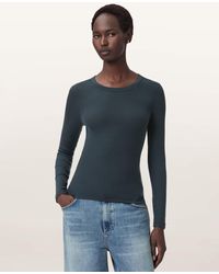 AllSaints - Rina Long Sleeve Crew Neck T-Shirt - Lyst