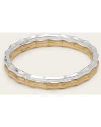 AllSaints - Clara Two Tone Bangle - Lyst