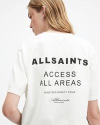 AllSaints - Tour Boyfriend Oversized T-shirt - Lyst