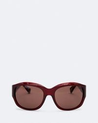 AllSaints - Kaelen Wrapped Oval Sunglasses - Lyst