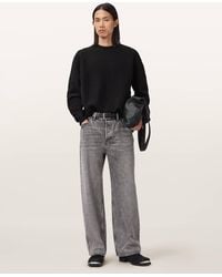 AllSaints - Marko Crew Neck Merino Sweater - Lyst
