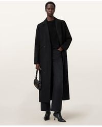 AllSaints - Wool Nellie Double Breasted Coat, /Us 2 - Lyst