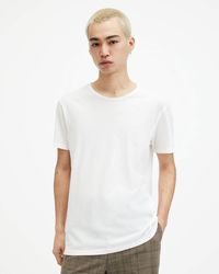 AllSaints - Figure Crew Neck Raw Edge T-Shirt - Lyst