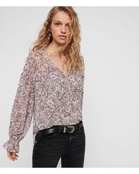 all saints seeta rosey dress