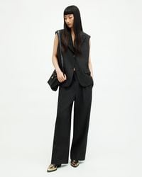 AllSaints - Sammey Wide Leg Relaxed Fit Trousers, - Lyst