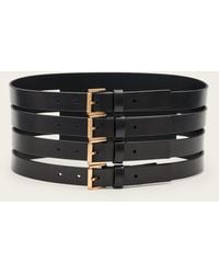 AllSaints - Gwen Leather Corset Belt - Lyst