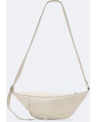 AllSaints - Esme Whipstitch Leather Crossbody Bag - Lyst