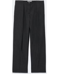 AllSaints - Leonie Wide-Leg Pleated Wool Pants - Lyst