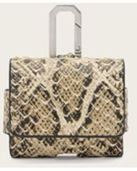 AllSaints - Airpod Leather Snake Case - Lyst