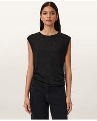 AllSaints - West Shimmer Tank Top - Lyst